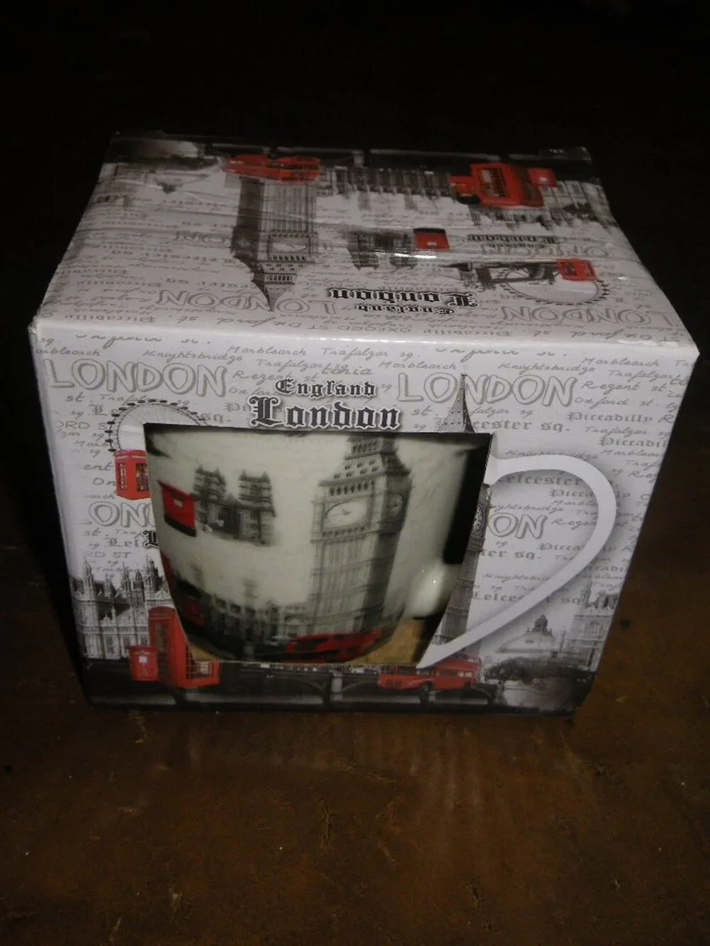 London England Souvenir Ceramic Coffee Tea Mug New in Box!